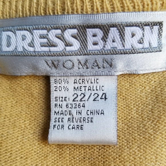 Gold short sleeved keyhole sweater - Picture 4 of 7